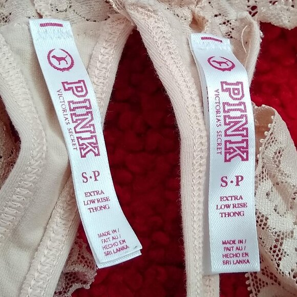 vintage y2k thong x2 bundle Pink by Victoria's Secret NWOT - Picture 4 of 4
